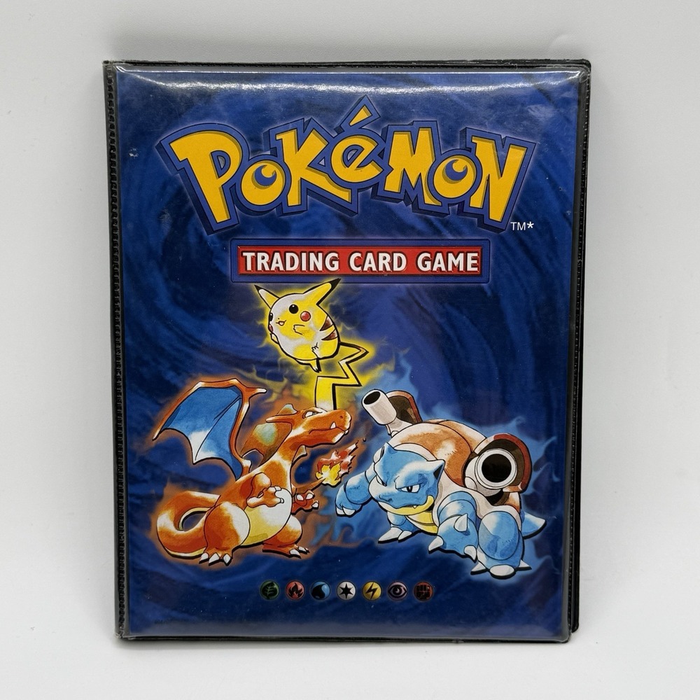 Wizards of the Coast Pokémon TCG 4-Pocket Album Binder Blue 1999 WOC08320